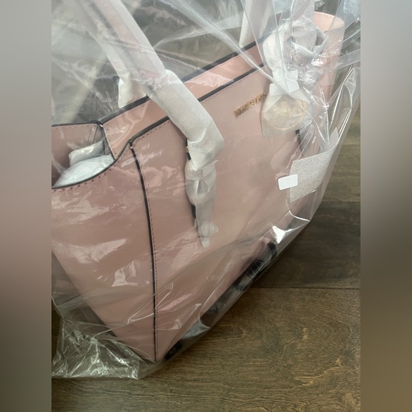 Michael Kors Charlotte Large Saffiano Leather 3-in-1 Tote Bag Powder Blush - Picture 3 of 6